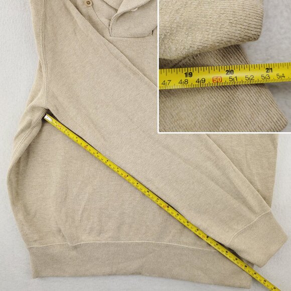 Polo Ralph Lauren Vintage Shawl Neck Sweater Pony Cotton Dry Cleaned Men's Large - Picture 9 of 13
